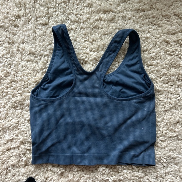 Tank top with built in bra navy - Picture 2 of 3